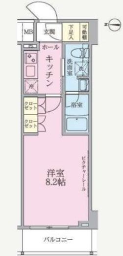 ARKMARK南千住RESIDENCE (アークマーク南千住レジデンス) 202 間取り図