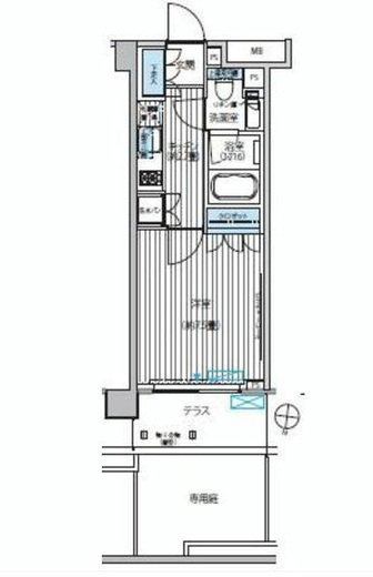 パークハウス広尾 105 間取り図