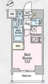 ベルファース八丁堀West 409 間取り図