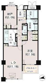 南麻布パークホームズ 2階 間取り図