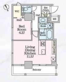 ベルファース八丁堀West 901 間取り図