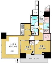 ザ・パークハウス晴海タワーズ クロノレジデンス 23階 間取り図