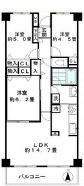 ジュネス 5階 間取り図