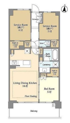 ドゥーエ町屋 409 間取り図