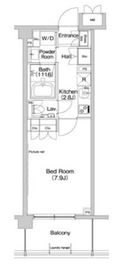 ヒューリックレジデンス新宿戸山 504 間取り図