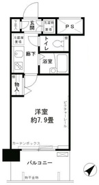 アルテーヌ新横浜 805 間取り図