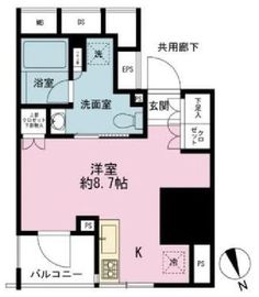 リビオレゾン新橋nex 6階 間取り図