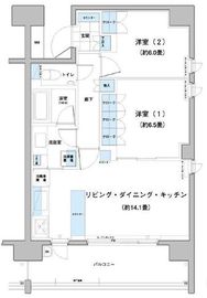ガーデニエール砧レジデンス 1007 間取り図
