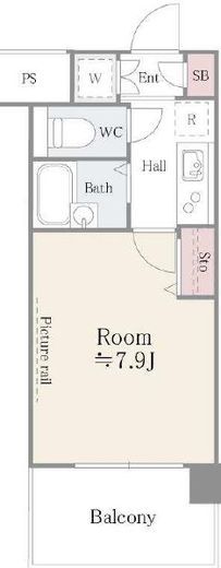 アルテーヌ新横浜 912 間取り図