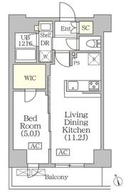 BRICK RESIDENCE 築地明石町 801 間取り図