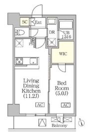 BRICK RESIDENCE 築地明石町 802 間取り図