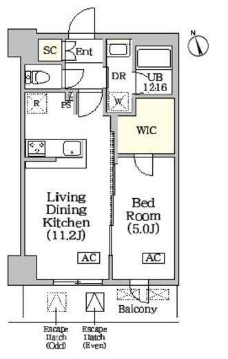 BRICK RESIDENCE 築地明石町 902 間取り図