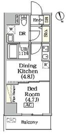 BRICK RESIDENCE 築地明石町 306 間取り図