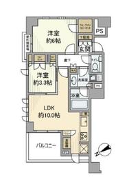 グランプレオ武蔵野 8階 間取り図