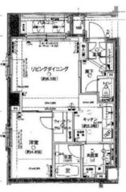 ライフェール新宿御苑ノースサイド 2階 間取り図