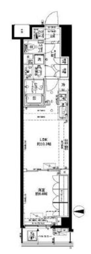 オープンレジデンシア下北沢 4階 間取り図