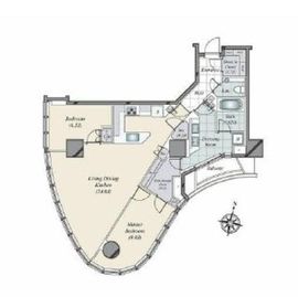 パークコート神宮北参道ザタワー 4階 間取り図