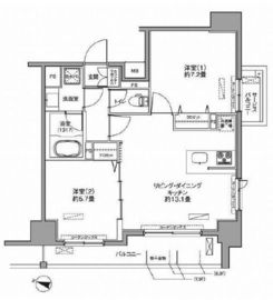 センテニアル王子神谷 6階 間取り図