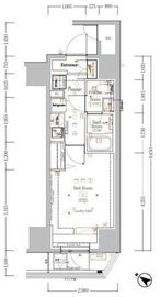 GENOVIA川崎Ⅲ (ジェノヴィア川崎Ⅲ) 9階 間取り図