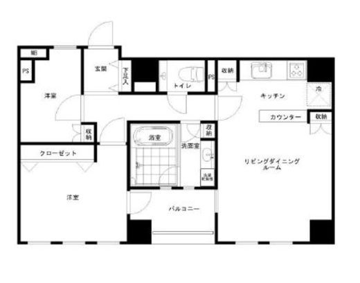 ビラハイツ北の丸 3階 間取り図