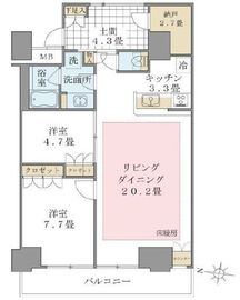 ブリリアイスト東雲キャナルコート 510 間取り図