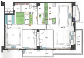 パークハウス代々木公園 4階 間取り図
