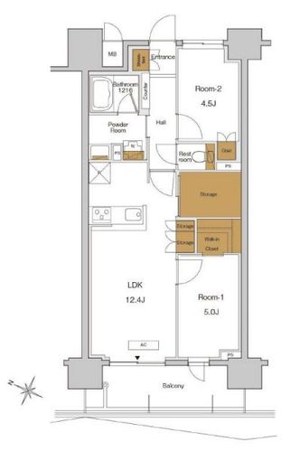 RJRプレシア東十条ガーデン 315 間取り図