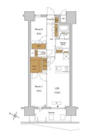 RJRプレシア東十条ガーデン 708 間取り図
