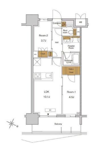 RJRプレシア東十条ガーデン 320 間取り図