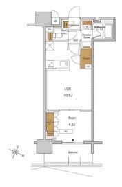 RJRプレシア東十条ガーデン 522 間取り図