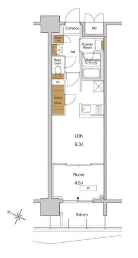 RJRプレシア東十条ガーデン 710 間取り図