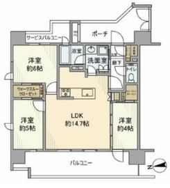 クリオ浅草セントラルマークス 3階 間取り図