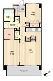HF若林公園レジデンス 302 間取り図