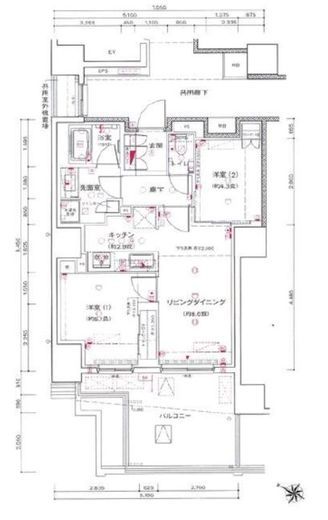 グローリオ文京東大前ヒルズ 4階 間取り図