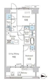 オアーゼ池上テラス 806 間取り図