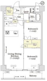 ヴェールコート世田谷砧 302 間取り図