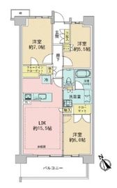プレミスト湘南辻堂アクアフェイス 506 間取り図