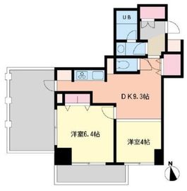 中野桃園シティハウス 2階 間取り図