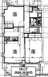 ヒューリックレジデンス新宿戸山 301 間取り図