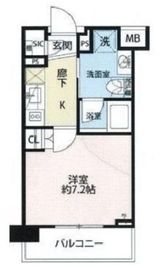 グローリオ明大前 5階 間取り図