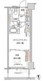 プライムネクサス大森北 540 間取り図