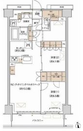 プライムネクサス大森北 306 間取り図