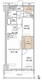 プライムネクサス大森北 512 間取り図