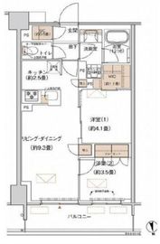 プライムネクサス大森北 541 間取り図