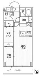 ドゥーエ曳舟 107 間取り図