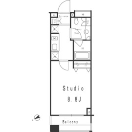 西新宿VIPROYAL 502 間取り図