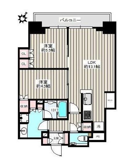 パークホームズ日本橋本町 2階 間取り図