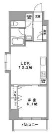 グランデュール2関内 1005 間取り図