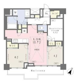 リビオレゾン参宮橋 3階 間取り図