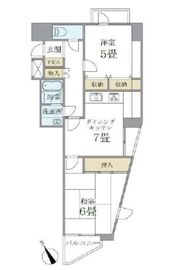 南大泉シティタワー 5階 間取り図